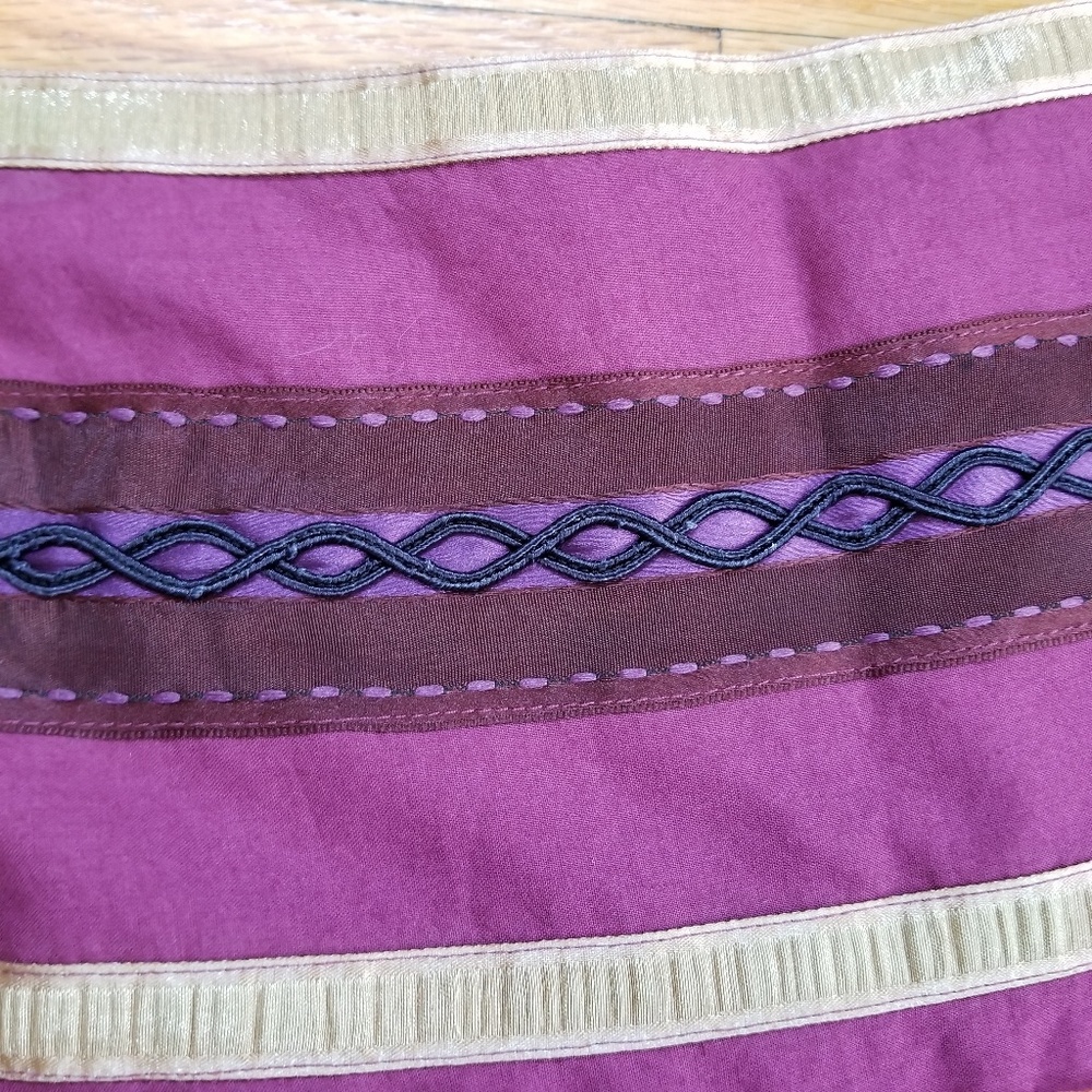 5/$25 The Limited Boho A-Line Skirt 0 Purple Multi - Picture 3 of 6
